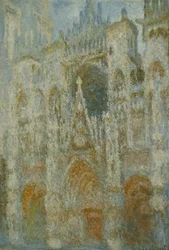 The Cathedral of Rouen. The Portal, Morning Sun; Blue Harmony